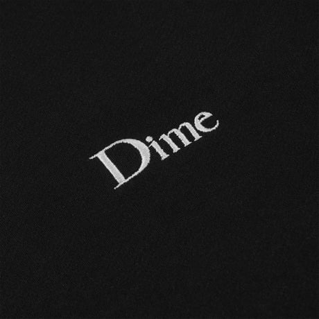 DIME mtl Classic Small Logo Hoodie BLACK