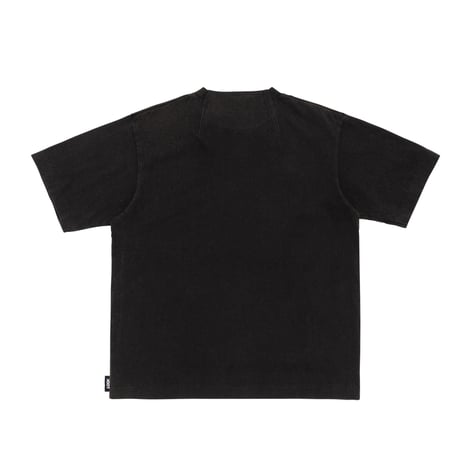 LQQK STUDIO DISCHARGE DECONSTRUCTION TEE BLACK