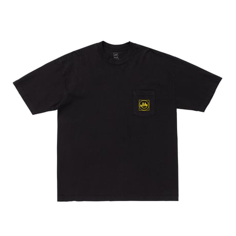 LQQK STUDIO Smiley pocket BLACK