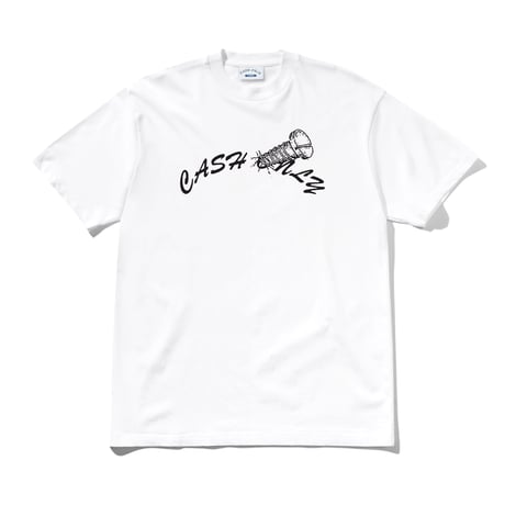 CASH ONLY Screw Logo Tee White