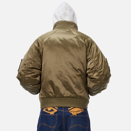 DIME MTL Utility Bomber Jacket Olive