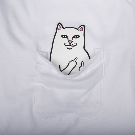 RIPNDIP Lord Nermal Pocket Long Sleeve White
