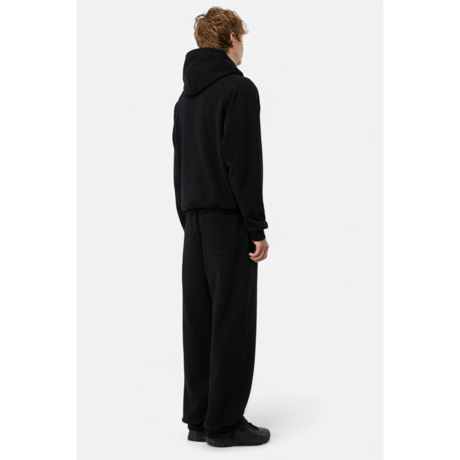 DIME MTL Cursive Small Logo Sweatpants BLACK