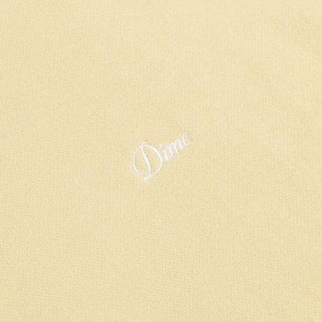 DIME MTL CURSIVE SMALL LOGO HOODIE CLOUD CREAM