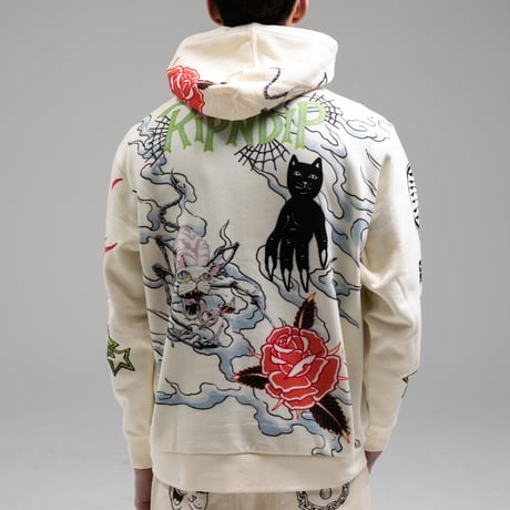 RIPNDIP Travis Hoodie OFF WHITE