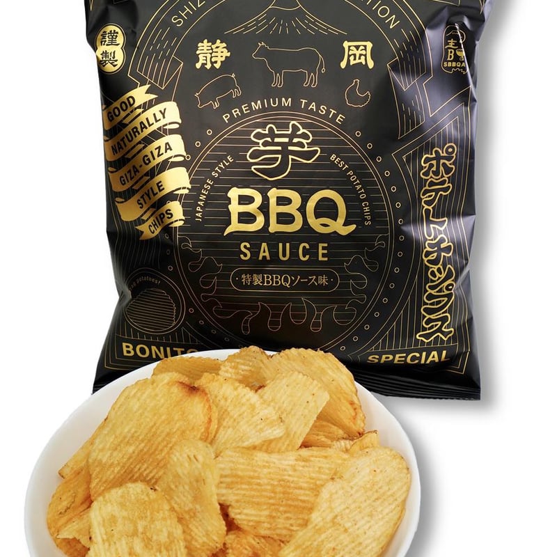 静岡特製BBQソース ポテトチップス （18袋入り箱） | 杉山商店