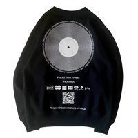 Record Sweat-BLACK by ADLIB CAT