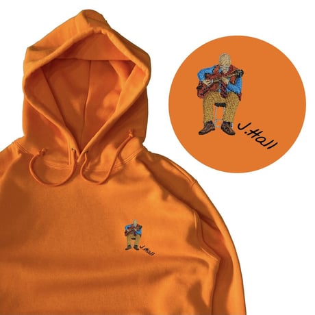 ADLIB CAT: J.hall EMB Hoodie  ORANGE