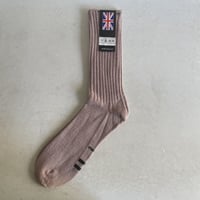 Yarmo Loose Top Rib Socks (Fawn/ウール)