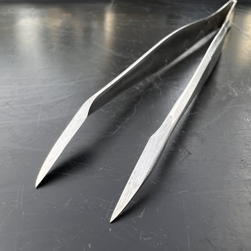 昌国作 盆栽芽摘み用 ステンレス 刃付きピンセット No.803