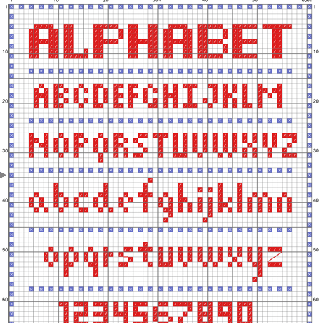 「ALPHABET」ABC alphabet sampler