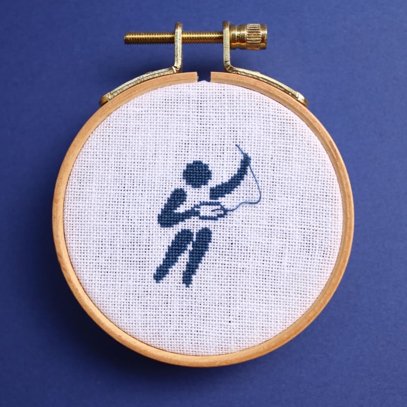 刺繍を愛するピクトグラム | ちいさいおみせ