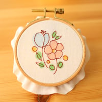 お絵描き刺しゅうお花の図案