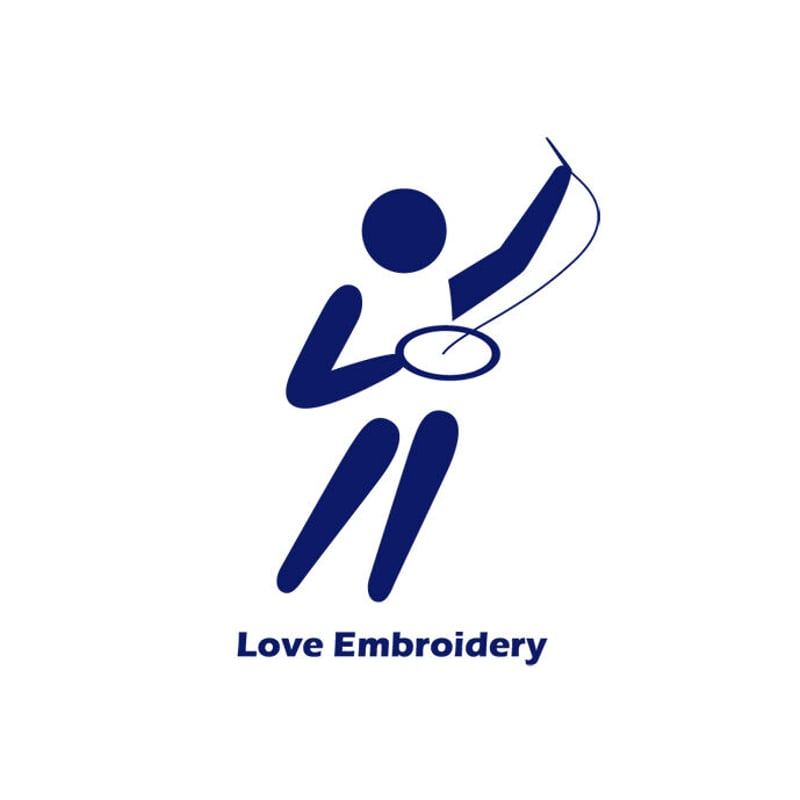 刺繍を愛するピクトグラム | ちいさいおみせ