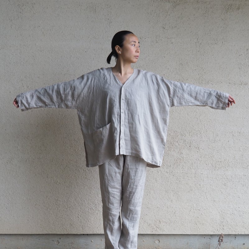 農夫スモッグシャツ（ecru） | sowght STORE