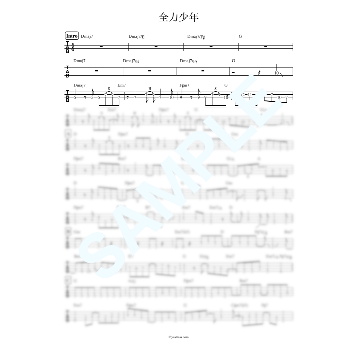 ★楽譜/上田正樹/HUSKY/タブ譜/バンドスコア ☆楽譜/上田正樹/HUSKY/タブ譜/バンドスコア