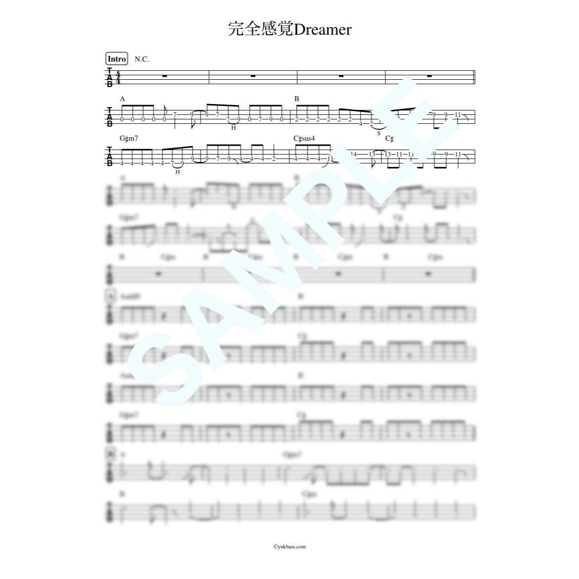 ★未使用品/楽譜/シアターブルック/CALM DOWN/タブ譜/バンドスコア ☆楽譜/シアターブルック/CALM DOWN/タブ譜/バンドスコア