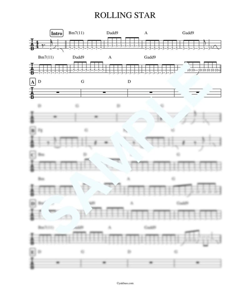 ☆楽譜/スターリン/虫＋Go Goスターリン/タブ譜/バンドスコア/STALIN