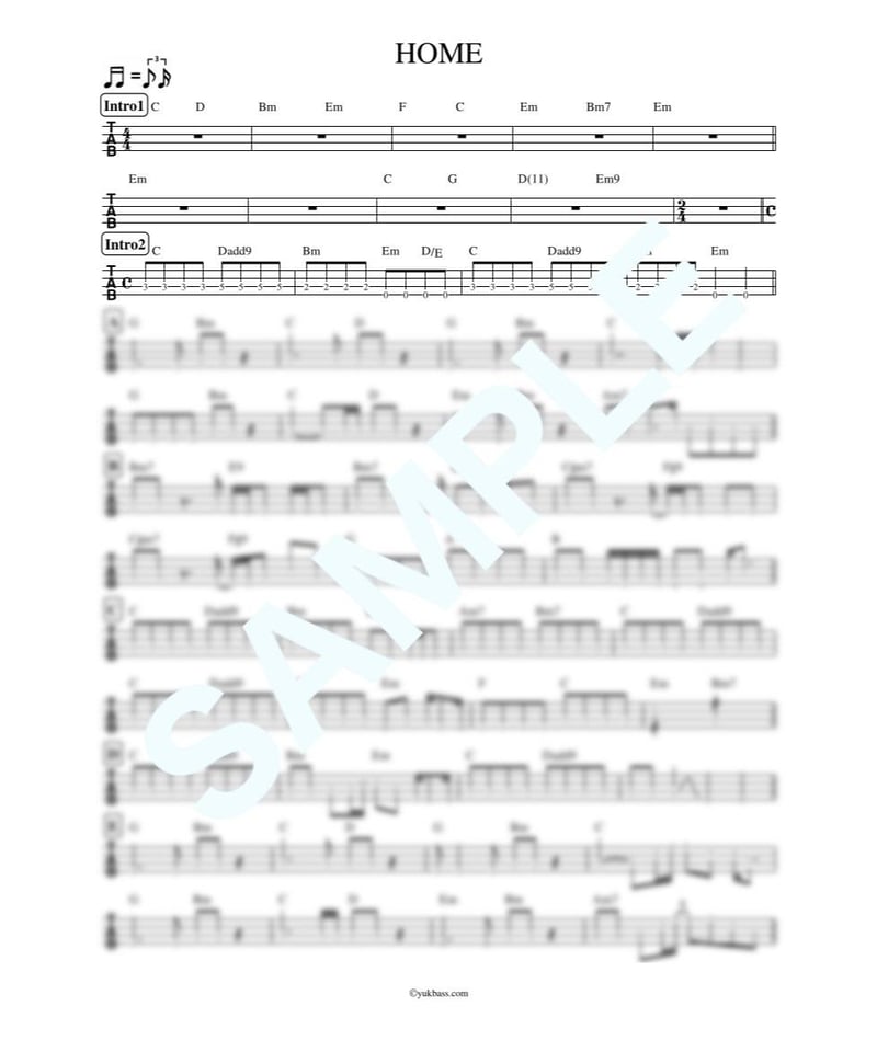 HOME / B'z【ベース・タブ譜】 | Bass Score HOME / B'z【ベース・タブ譜】 | Bass Score