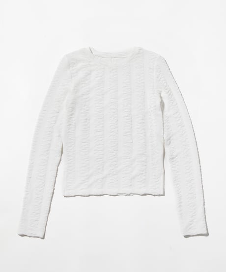 ジャガードTOPS【WCJ-PP-125WHT】