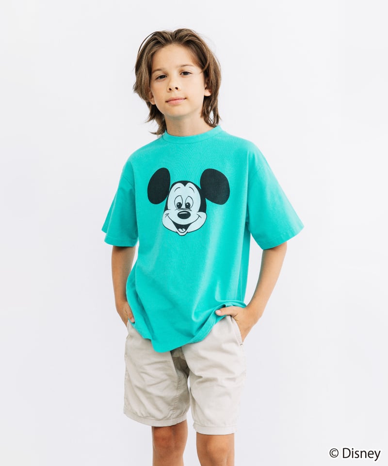 WCJ ミッキーマウスプリント ターコイズTシャツ WCJ ミッキーマウスプリント ターコイズTシャツ - メルカリ
