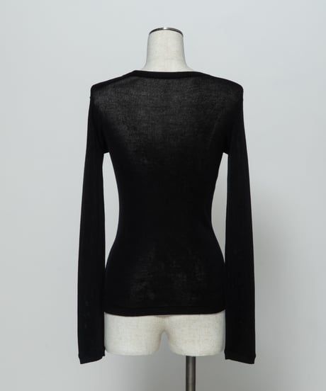 シアーニットTOPS【WCJ-MK-029BLK】