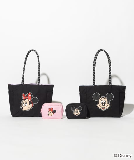 【撥水】Disney / REVERSIBLE TOTE BAG(ミッキー)【WCJ-TD-012BLK-SAX01】