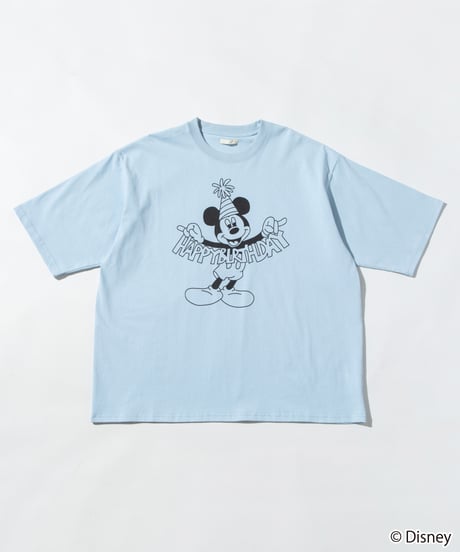 Disney / HAPPY BIRTHDAY TEE(ミッキー)【WCJ-TD-005BLU01】
