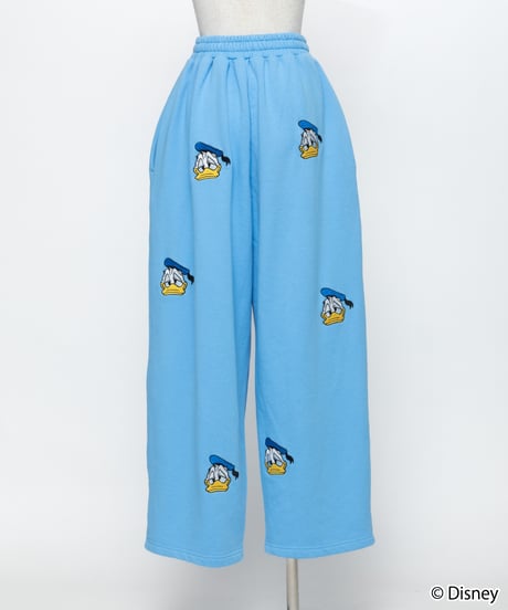 Disney / EMBROIDERY SWEAT PANTS(ドナルド)【WCJ-TD-045BLU03】