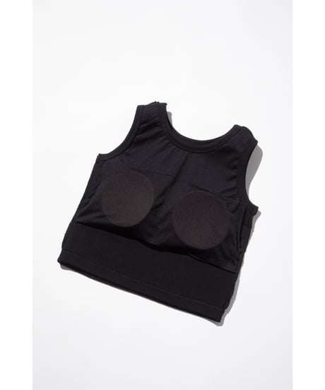カップ付きリブタンクトップ【WCJ-PP-051BLK】