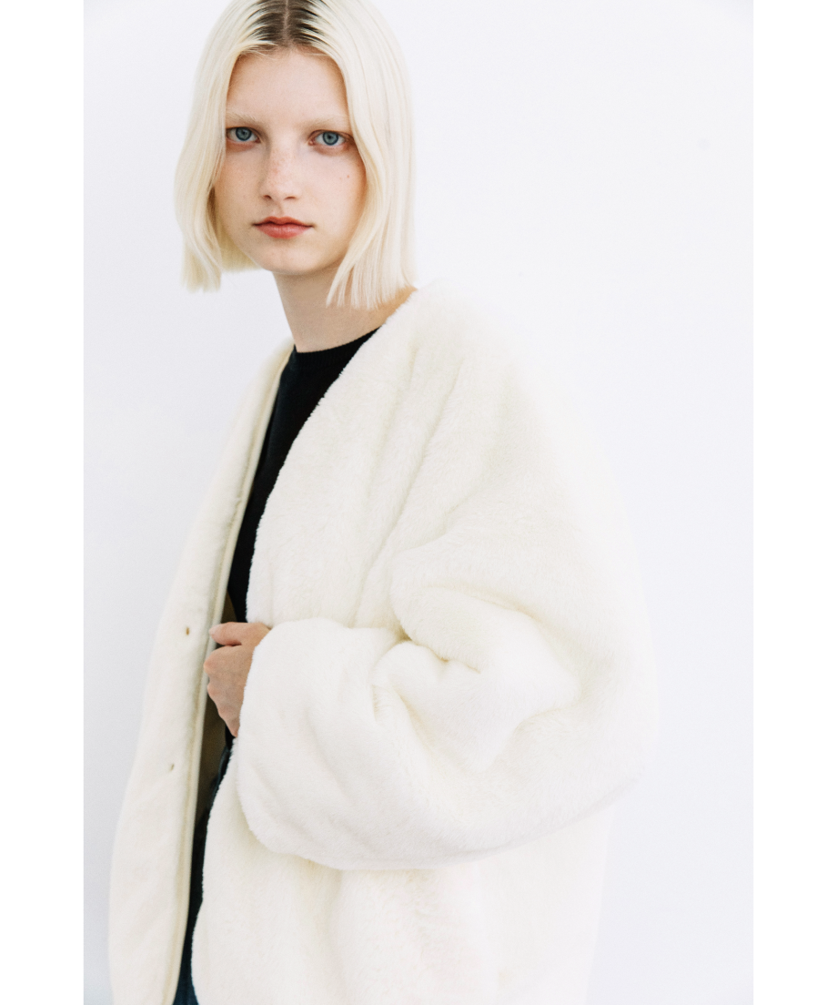 ひょうたんキルトリバーシブルコート【WCJ-JF-064IVO-IVO