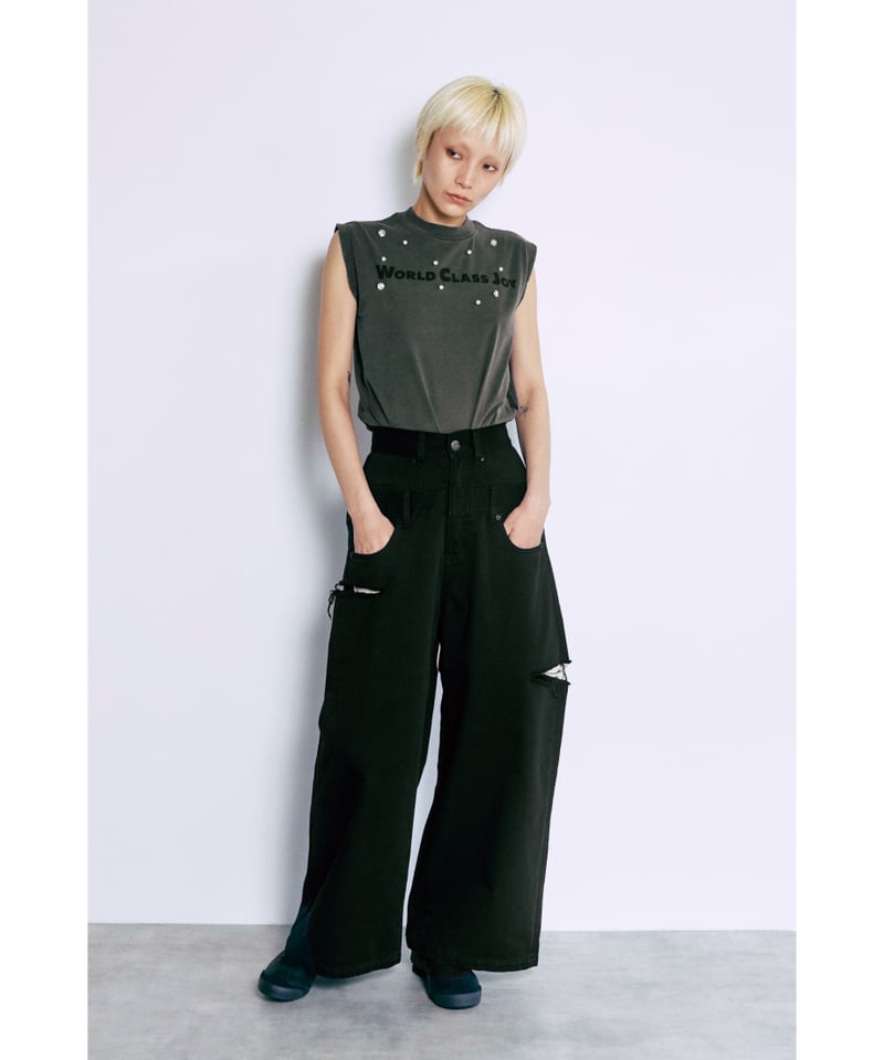 レイヤードパンツ【WCJ-GM-026BLK】 | WCJ OFFICIAL WEB STORE