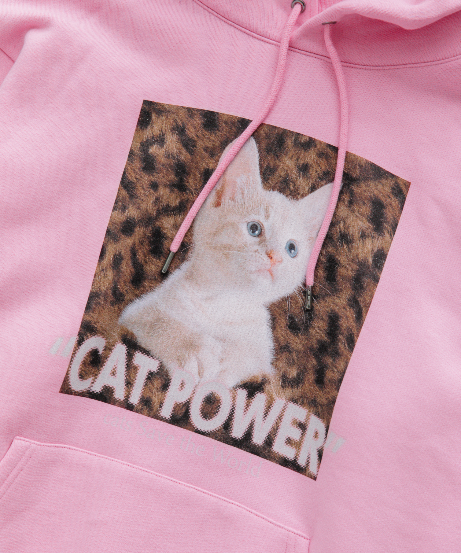 CAT POWER SWEAT HOODIE【WCJ-NA-011LPK】 | WCJ OFF CAT POWER SWEAT HOODIE【WCJ-NA-011LPK】 | WCJ OFF