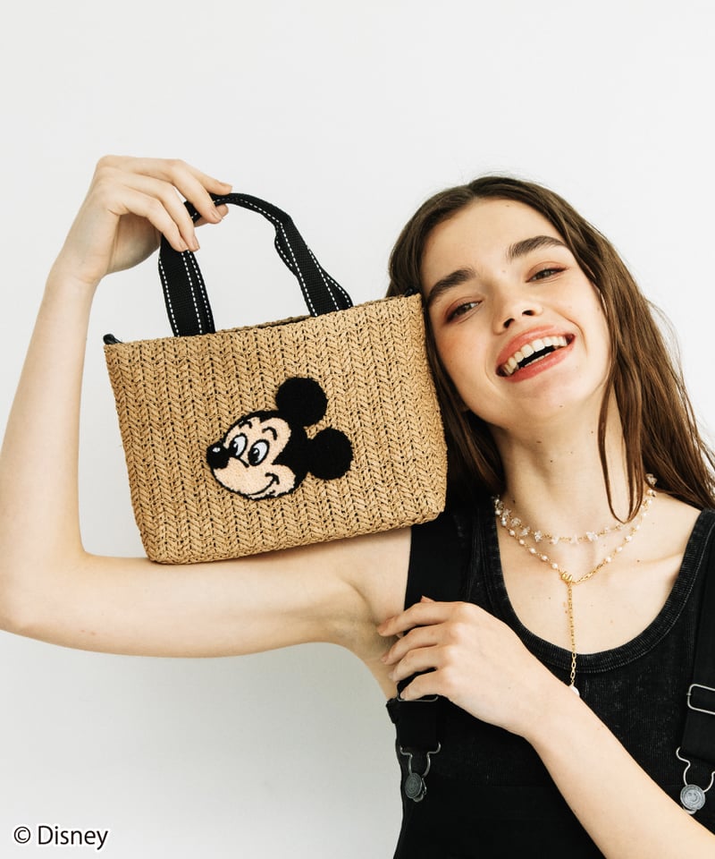 ④LOEWE カゴバック Disney / カゴバッグ【WCJ-KI-004BEG】 ※8月上旬発売予定 | WCJ O