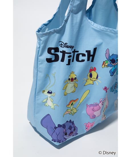 【撥水】Disney / Lilo & Stitch 膨張エコバッグ【WCJ-TD-019SAX】