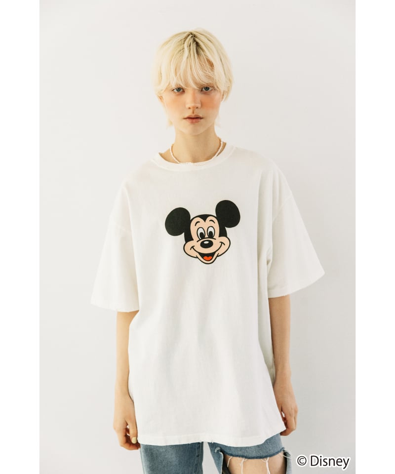 Disney / OVER DYE SS TEE（ミッキー）【WCJ-GC-027WHT01】