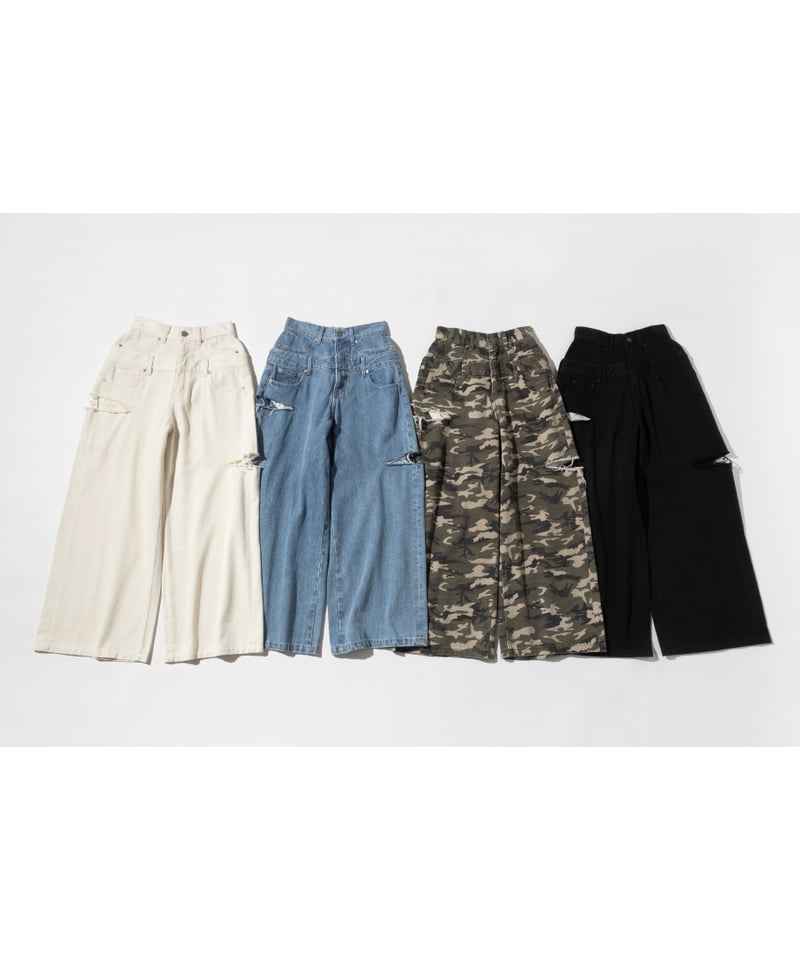 レイヤードパンツ【WCJ-GM-026BLK】 | WCJ OFFICIAL WEB STORE