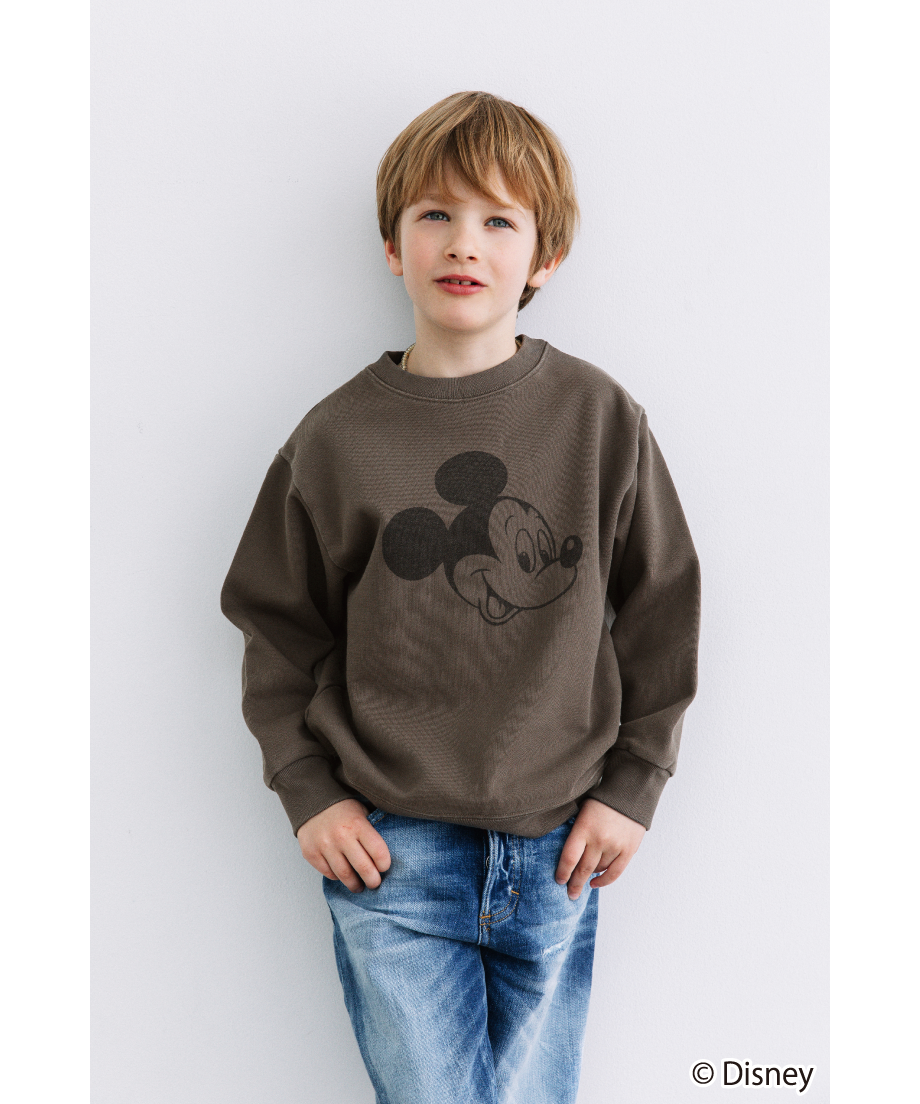 Disney / KIDS SWEAT TOP(ミッキー)【WCJ-TD-002DGY01】