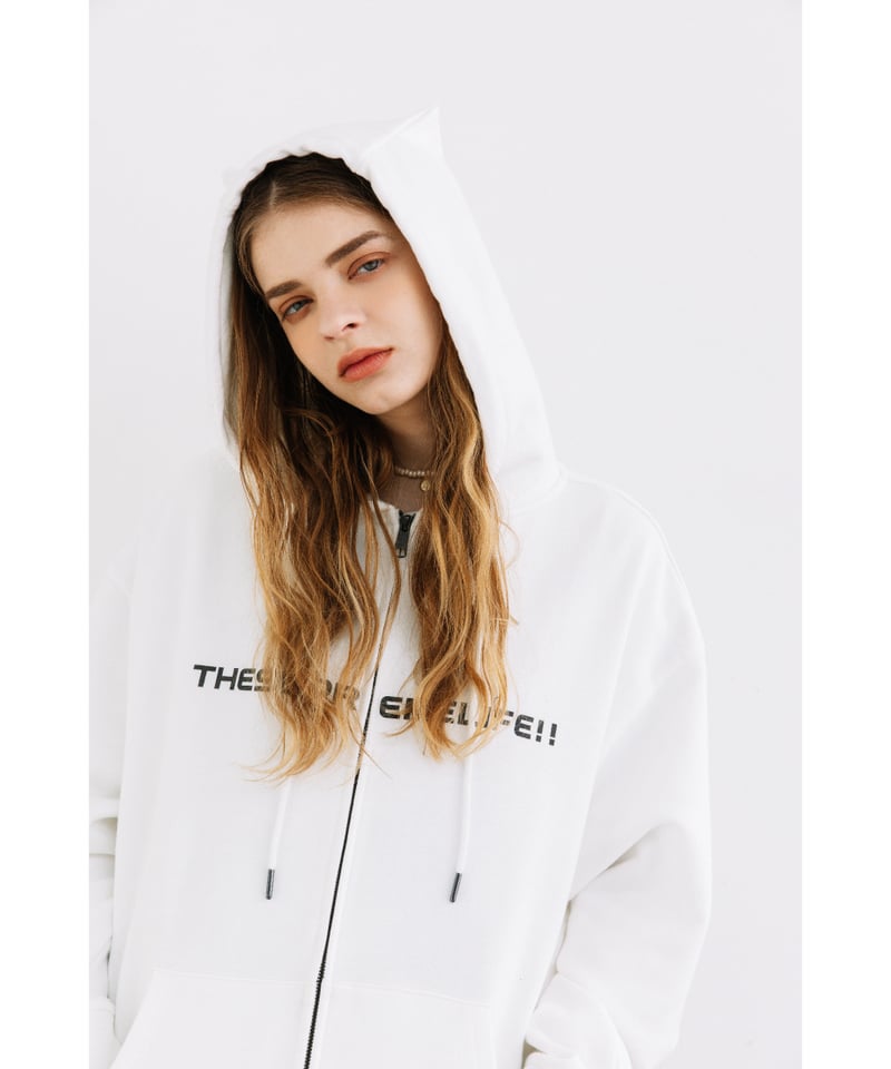 ZIP UP HOODIE【WCJ-LK-025WHT】 | WCJ OFFICIAL WEB