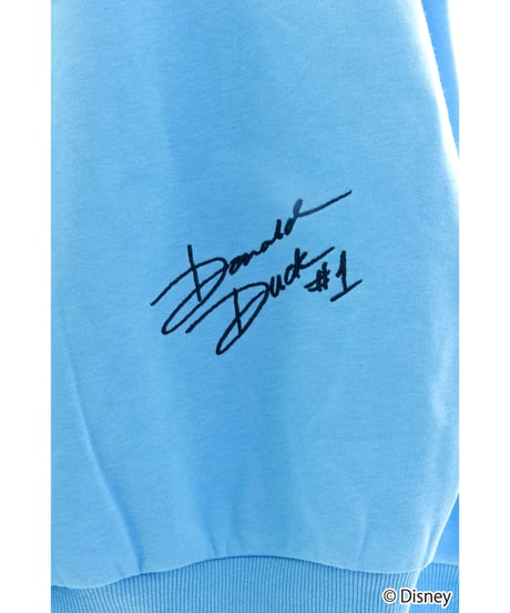 Disney / EMBROIDERY ZIP HOODIE(ドナルド)【WCJ-TD-044BLU03】