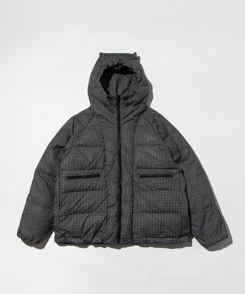 撥水】猫耳ダウンジャケット【WCJ-JF-070CHK】※10月中旬発送予定