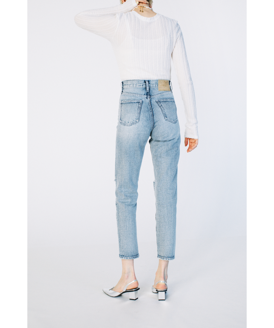 SLIM KNEE CUT DENIM PANTS【WCJ-GM-013BU】 | WCJ O