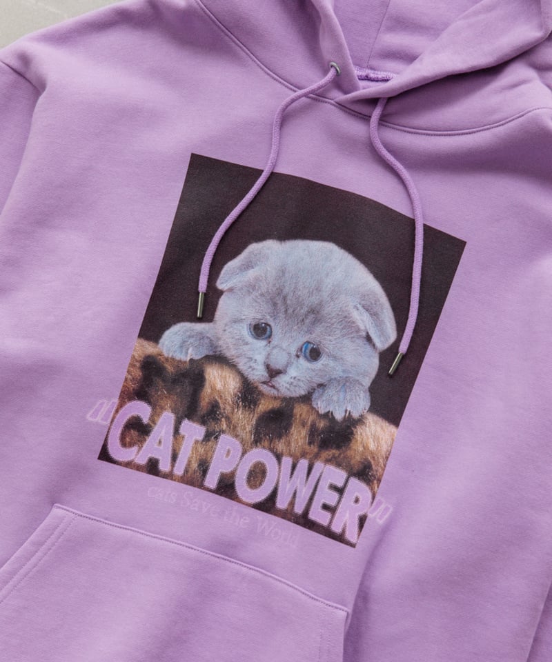 CAT POWER SWEAT HOODIE【WCJ-NA-012PU】 | WCJ OFFI CAT POWER SWEAT HOODIE【WCJ-NA-012PU】 | WCJ OFFI