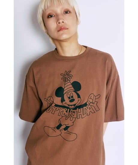 Disney / HAPPY BIRTHDAY TEE(ミッキー)【WCJ-TD-005BRN01】