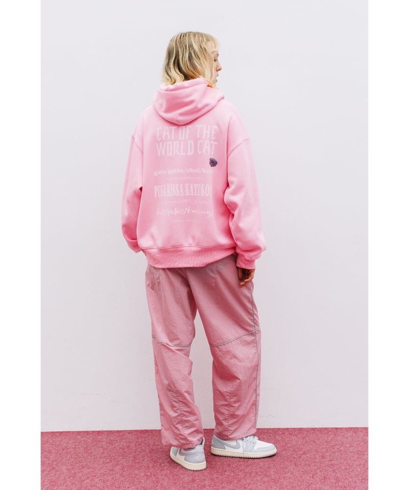 CAT OF THE WORLD ZIP UP HOODIE【WCJ-LK-021PNK】 |