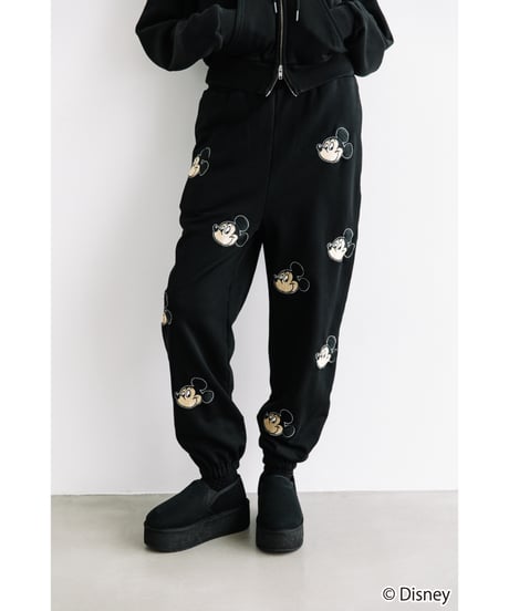 Disney / EMBROIDERY SWEAT PANTS(ミッキー)【WCJ-TD-045BLK01】
