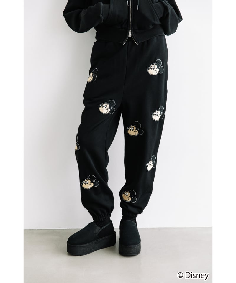 Disney / EMBROIDERY SWEAT PANTS(ミッキー)【WCJ-TD-04