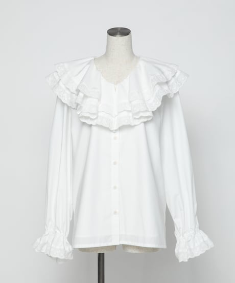 レースブラウス【WCJ-PP-121WHT】