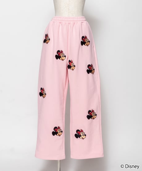 Disney / EMBROIDERY SWEAT PANTS(ミニー)【WCJ-TD-045LPK02】