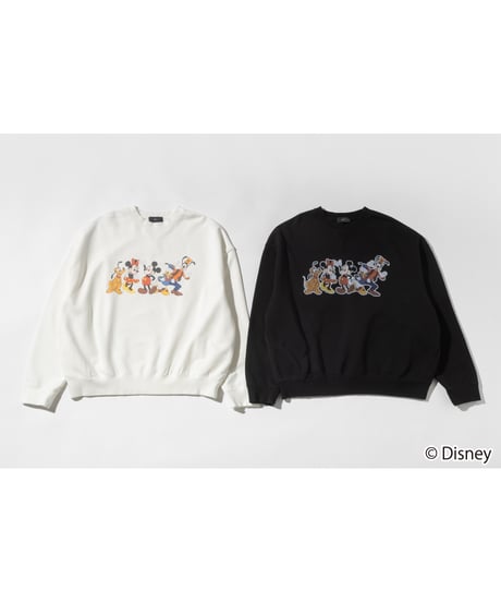 Disney / MICKEY AND FRIENDS SWEAT TOP【WCJ-TD-026WHT】